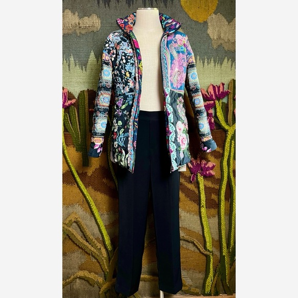 Johnny Was Mauri Reversible Puffer Jacket XS - Picture 10 of 16